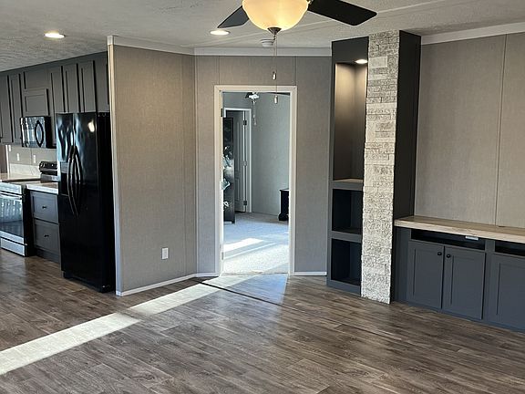 View from living room towards master bedroom.
