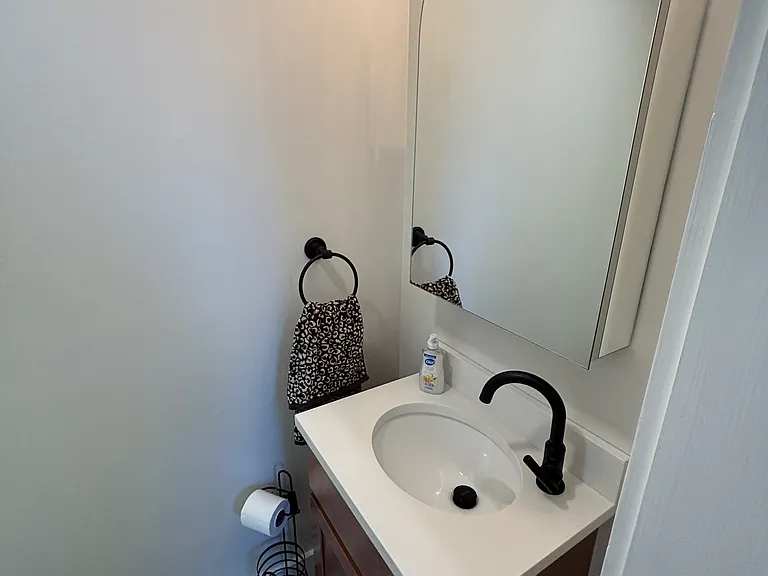Downstairs: bathroom
