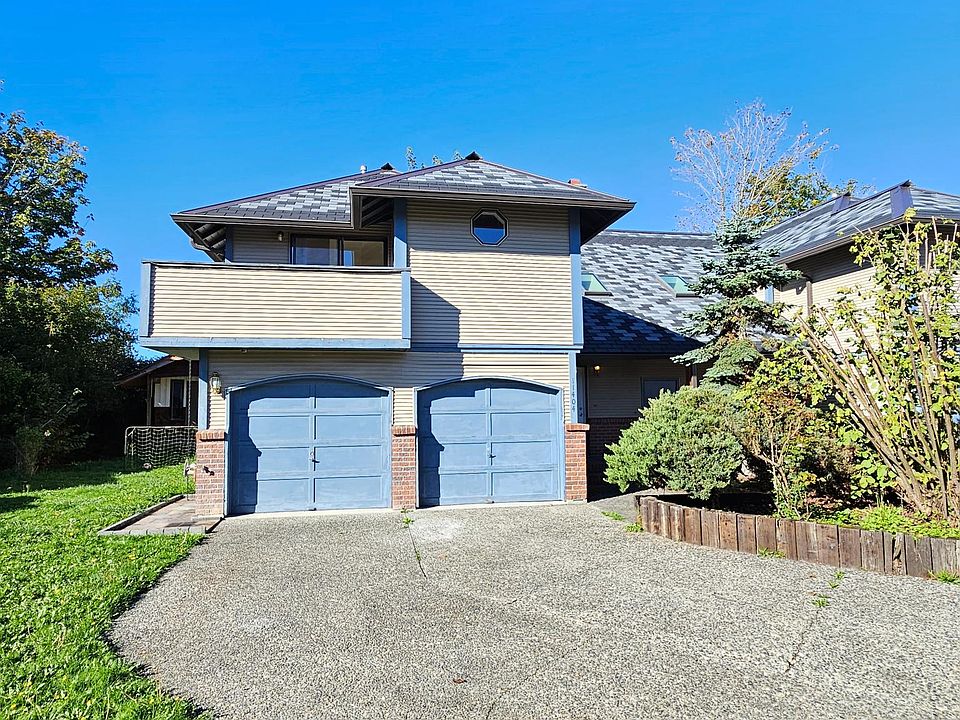 Front of building - Two-car garage