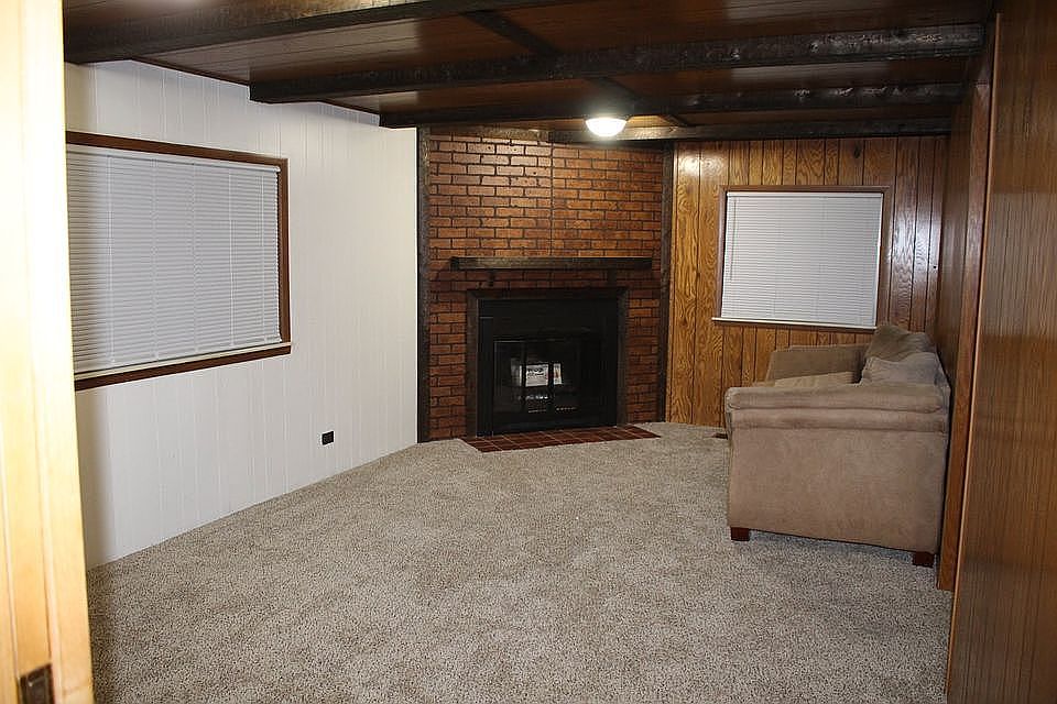 Family room/wood fireplace