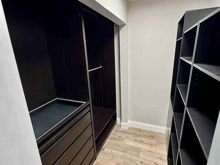 Master walk-in closet