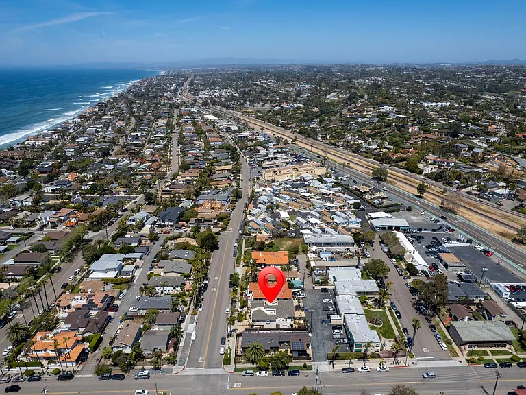 Encinitas is a beach city in the North County area of San Diego County, California, United States. Located in Southern California, it is approximately 25 miles north of San Diego, between Solana Beach and Carlsbad, and about 95 miles south of Los Angeles