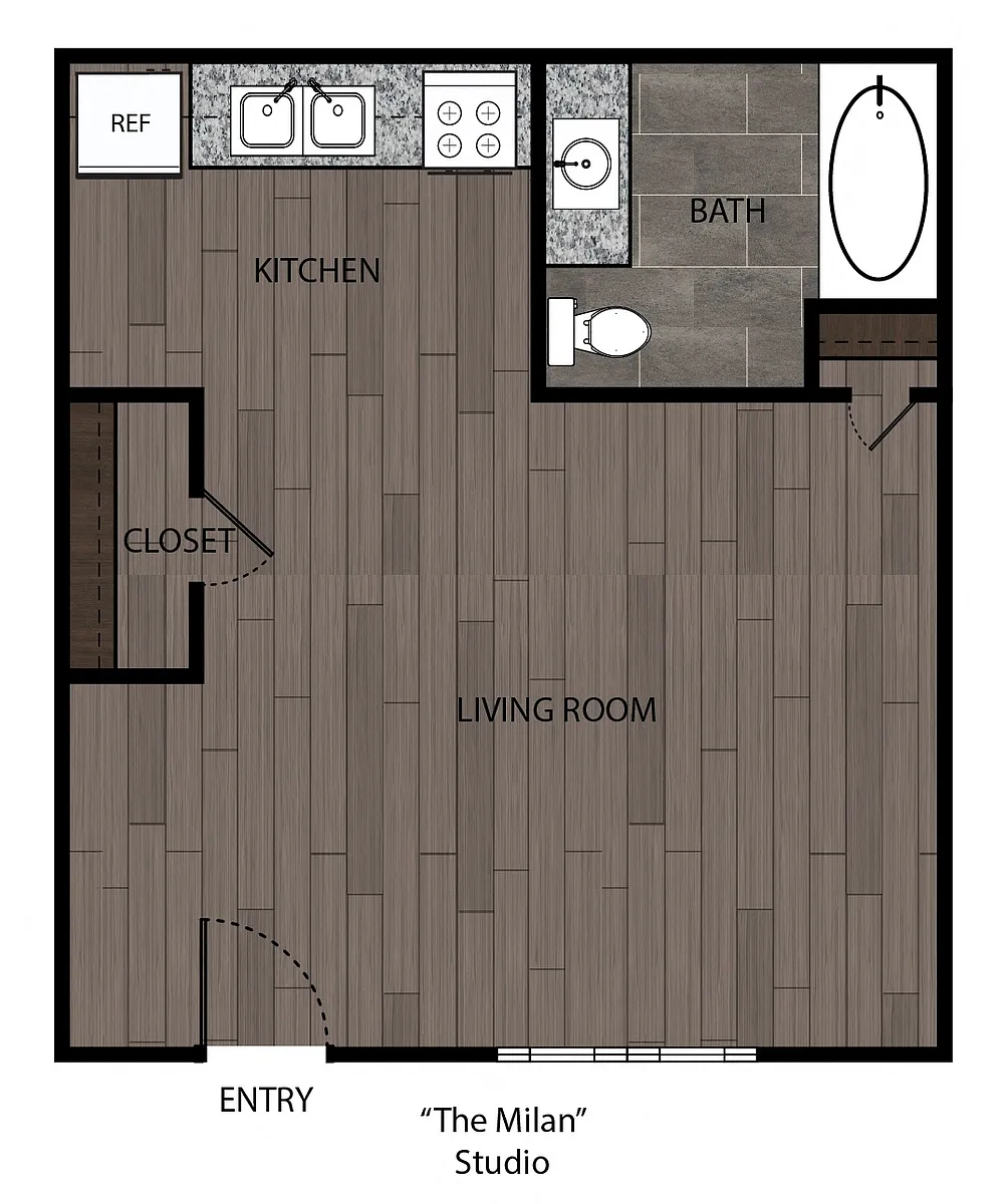 Floor plan The Milan