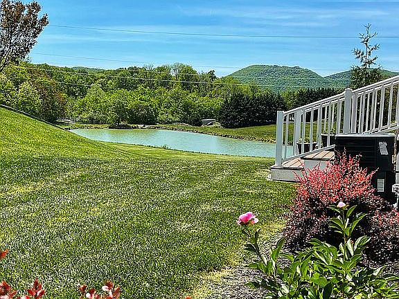Sideview of pond