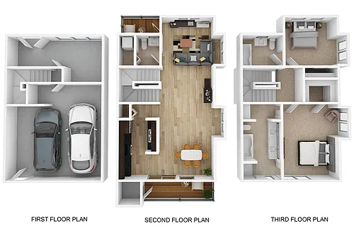 Floor plan 2 Bedroom 2.5 Bath