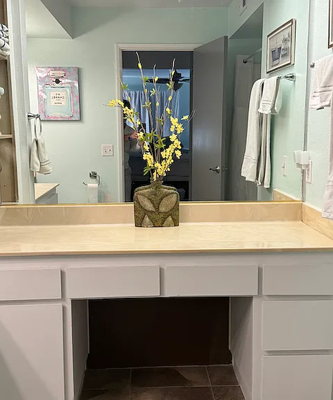 Master bath dressing table