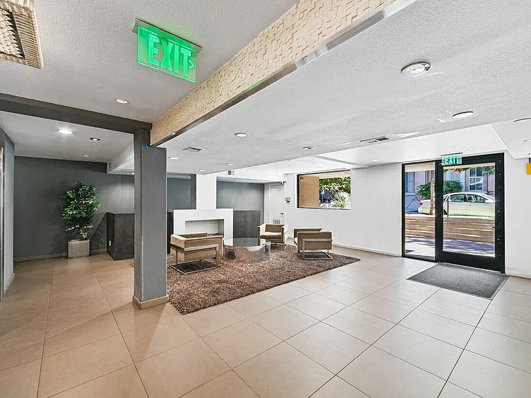 Secure lobby with Butterfly MX app entry. Access video and unlock door from your phone.