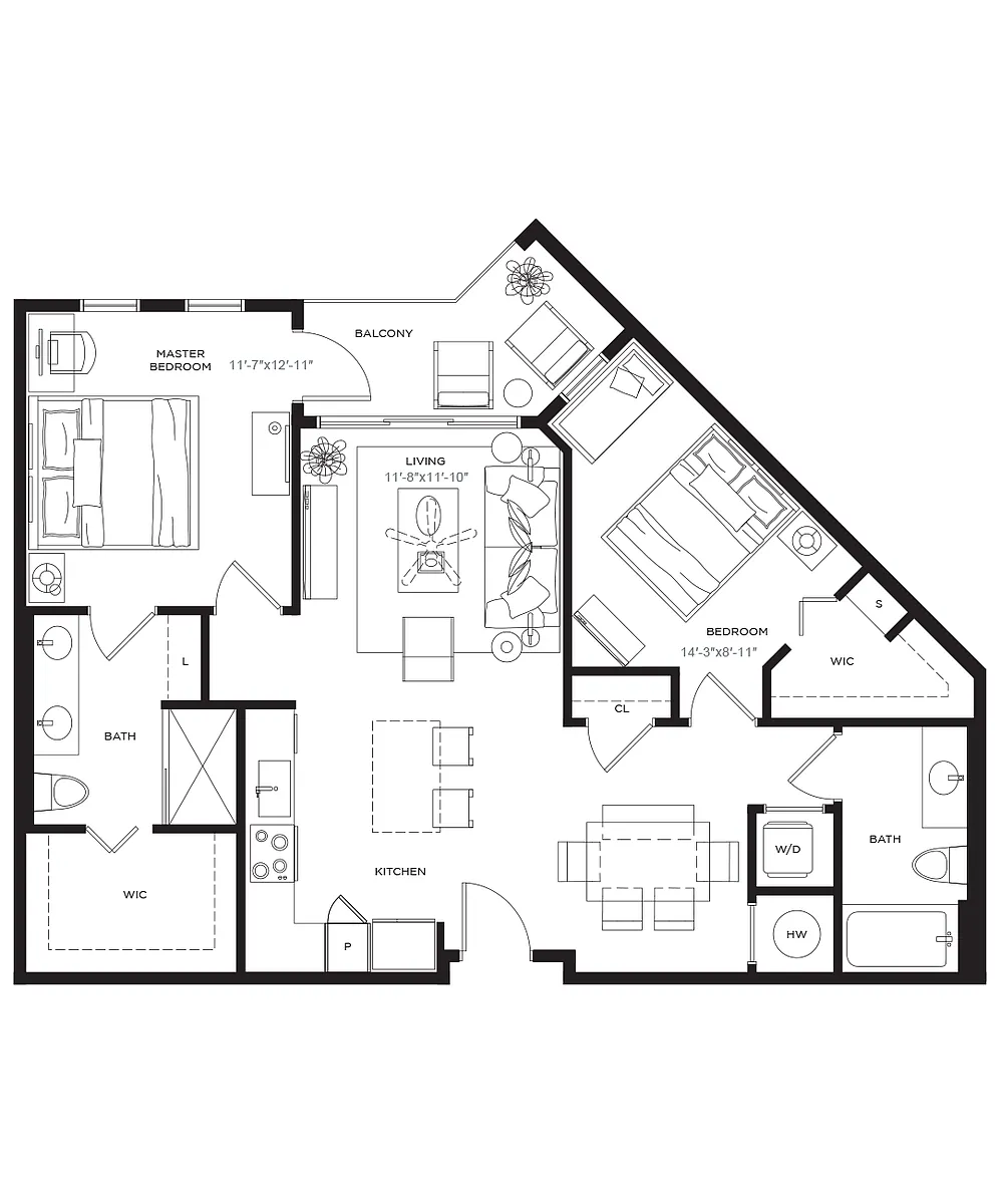 Floor plan B2R