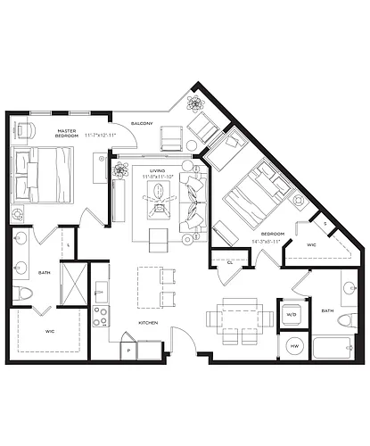 Floor plan B2R