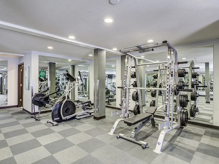 Enjoy a fully equipped gym in our apartment community, featuring state-of-the-art exercise machines, free weights, and a spacious workout area to help you stay fit and healthy.