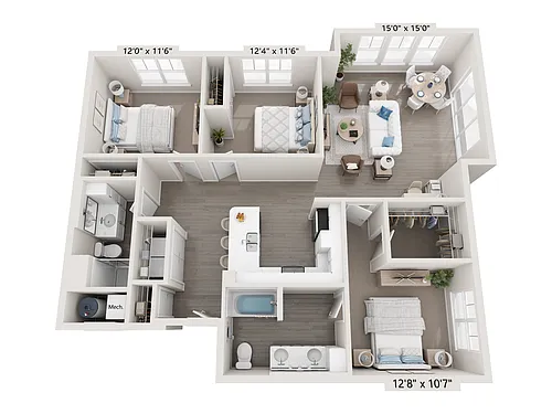Floor plan C40K-H
