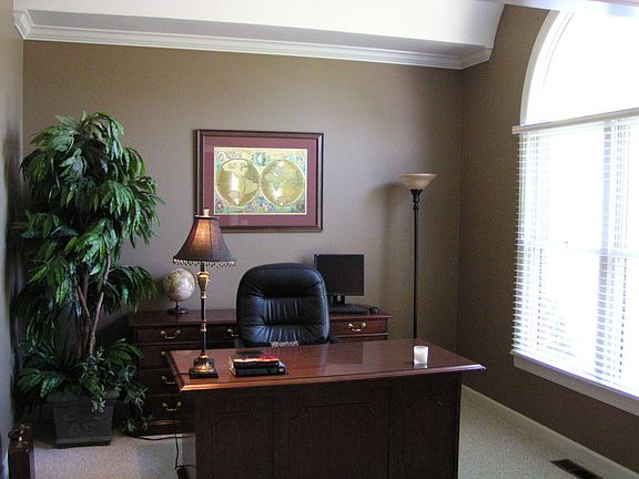 Office with barrel ceiling