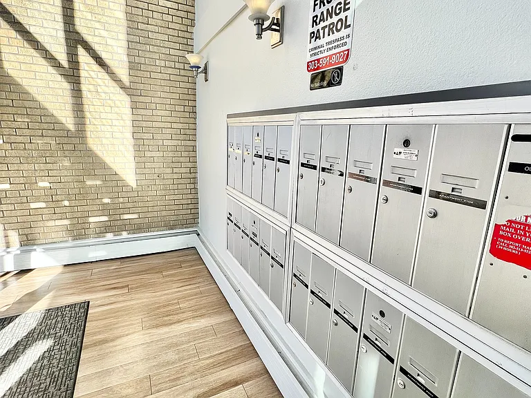 Experience the contemporary charm of our mailroom, designed for convenience and style.