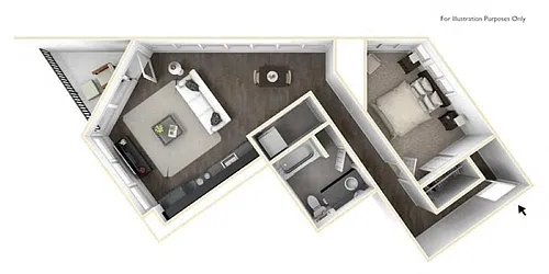 Floor plan 1 Bed 1 Bath I