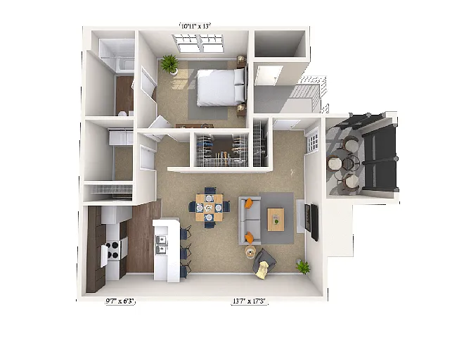 Floor plan Fawn I