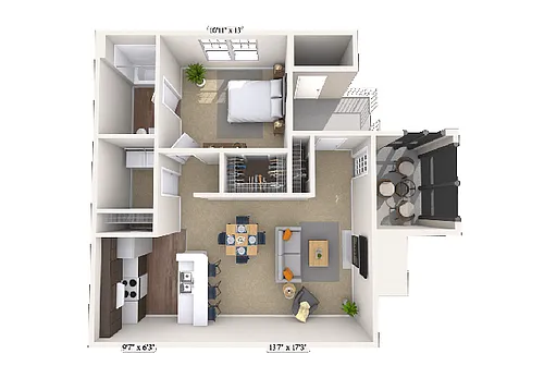 Floor plan Fawn I