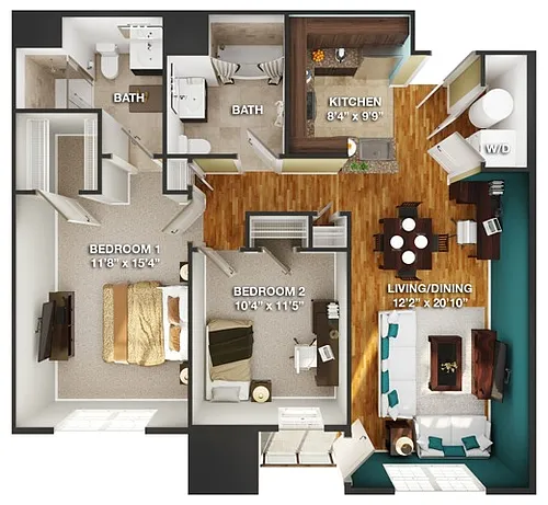 Floor plan Bailey (B1)