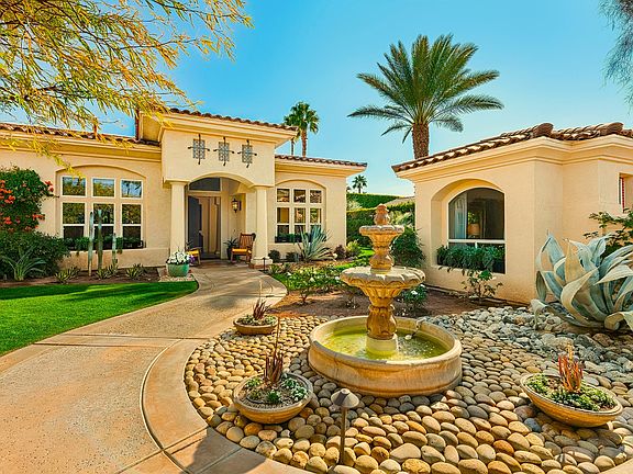 Front courtyard fountain