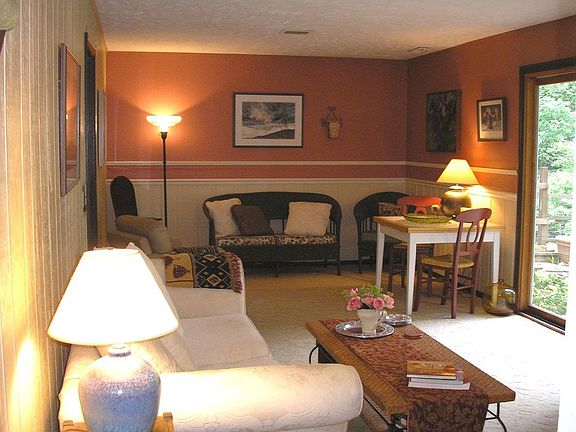Family room with sliding doors to back patio