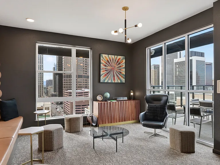 Kick back and relax in the stylish sky deck.