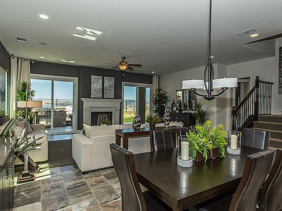 Dining area open to family room