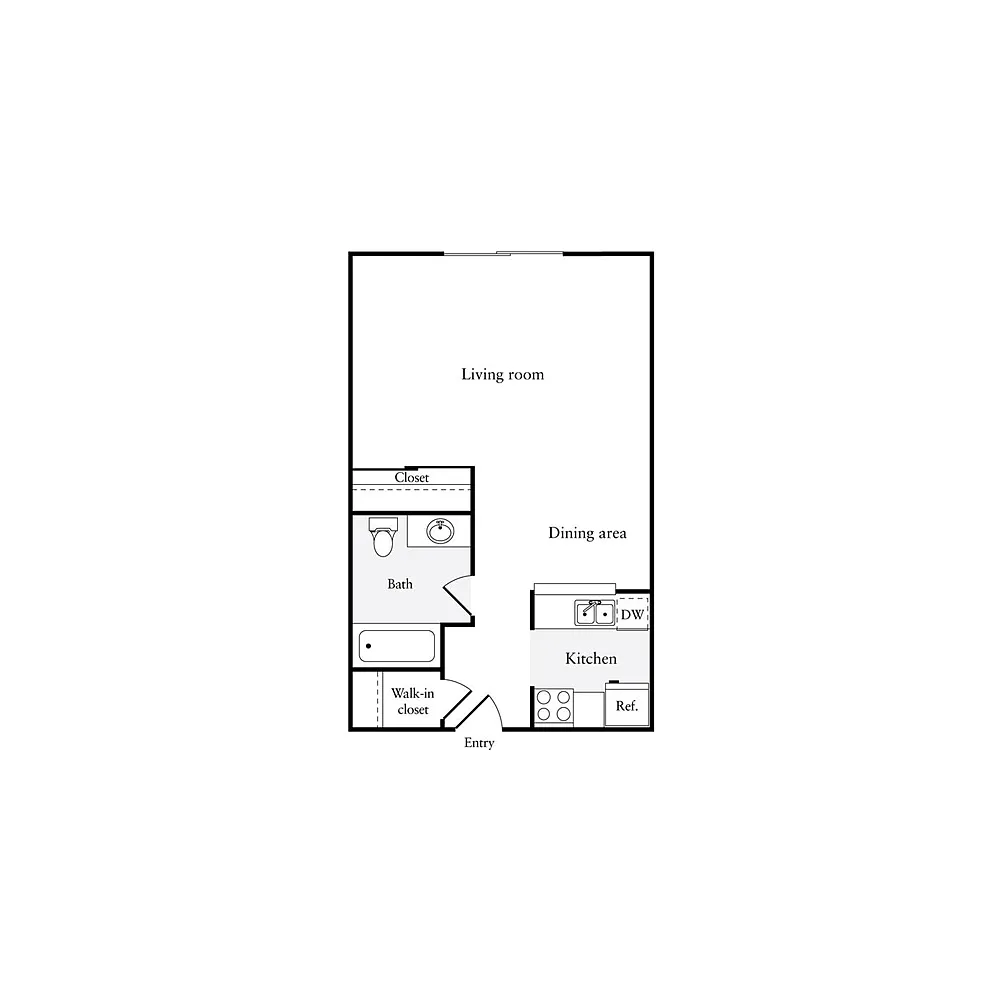 Floor plan Studio A