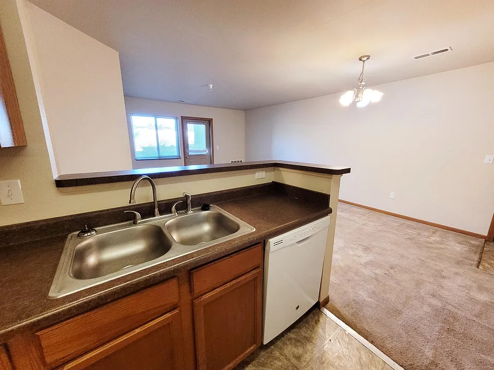 Kitchen View to Living room