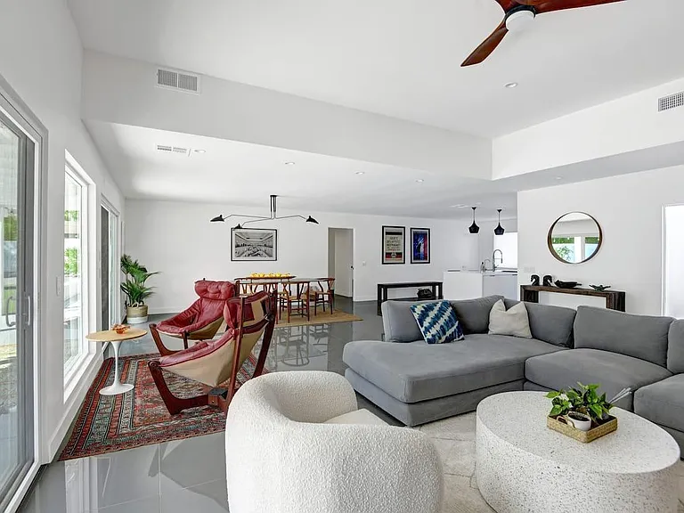 open plan living area