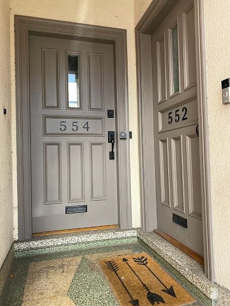 Entrance (two unit building w/private garage underneath for additional fee)