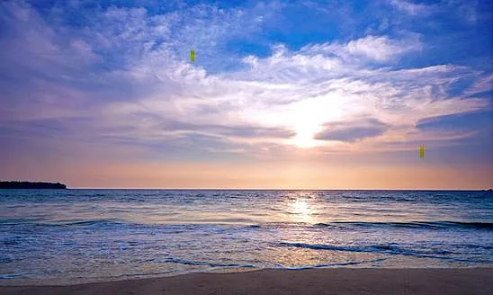 Beach at sunset