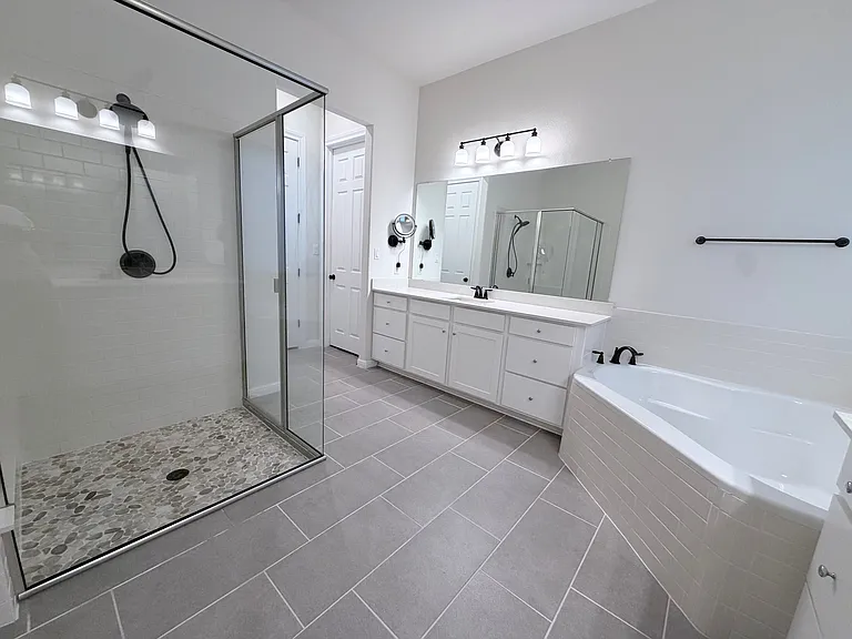 Primary bathroom.