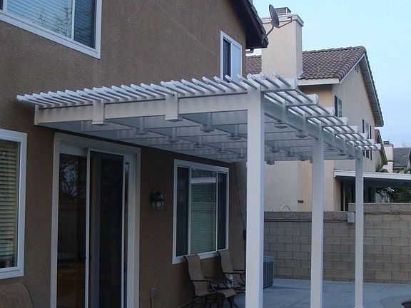 Aluma wood covered patio