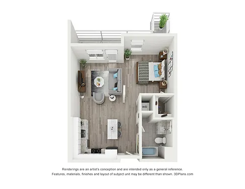 Floor plan B1 Studio