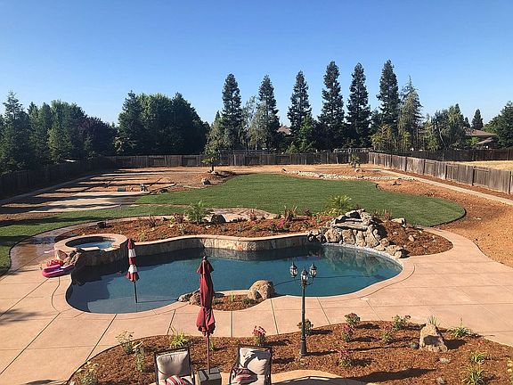 landscaping in progress