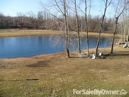 View of pond from upper deck