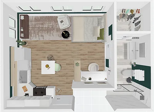 Floor plan Cozy Mid Unit