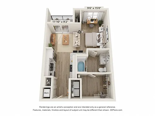Floor plan The Cash