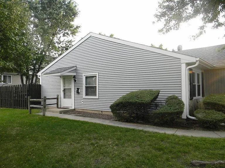 side of unit and entrance