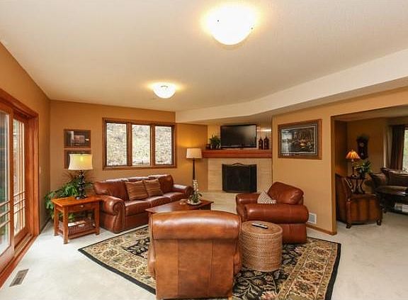 Main floor living / great room area.  Just off the kitchen.