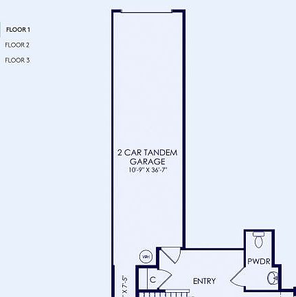 Plan 2 Floor Plan, Quick Move-In Home, Floor 1