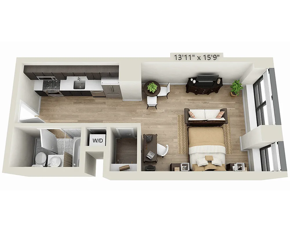 Floor plan Studio E1N
