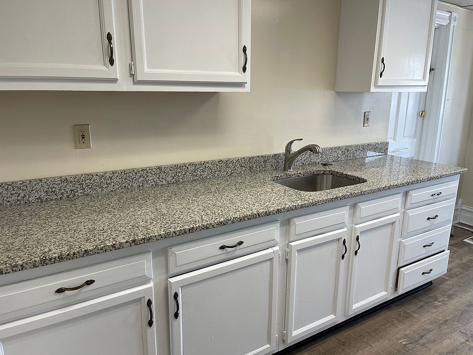 New granite countertops and sink.