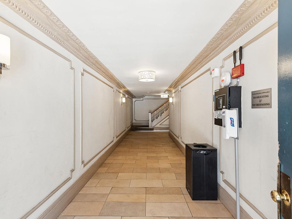 Hallway with a staircase visible on the right side