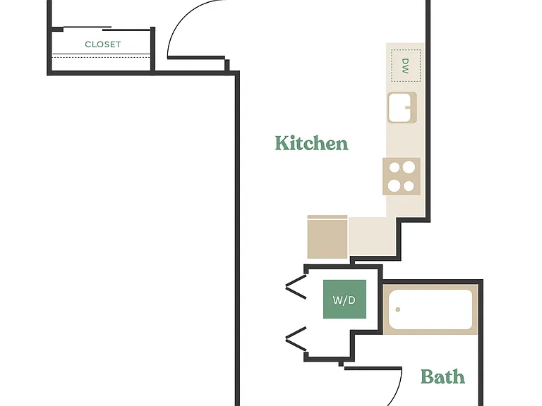 1 Bed, 1 Bath - Apt C 1 Bed, 1 Bath - Apt C
