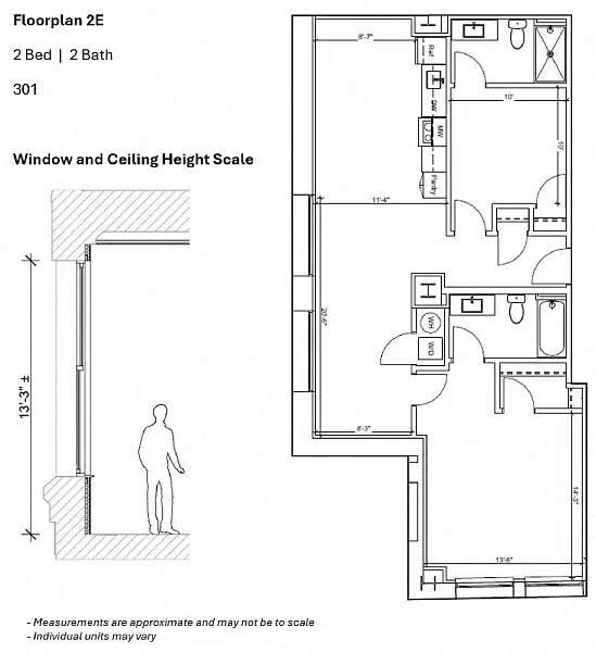Floor plan 2BR 2E