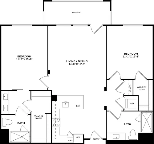 Floor plan B1-W