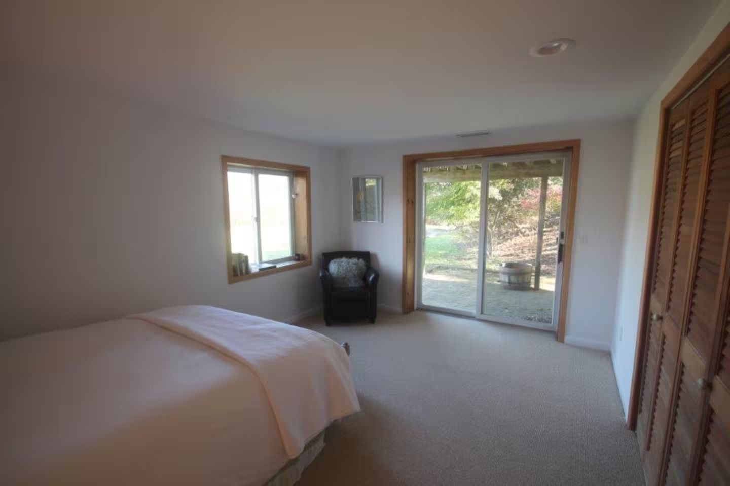 downstairs bedroom with queen