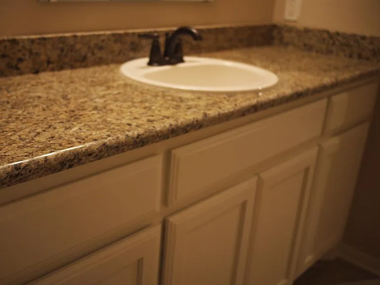upgraded bathroom granite vanity