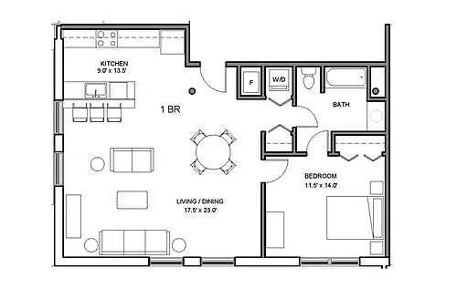 Floor plan A02R