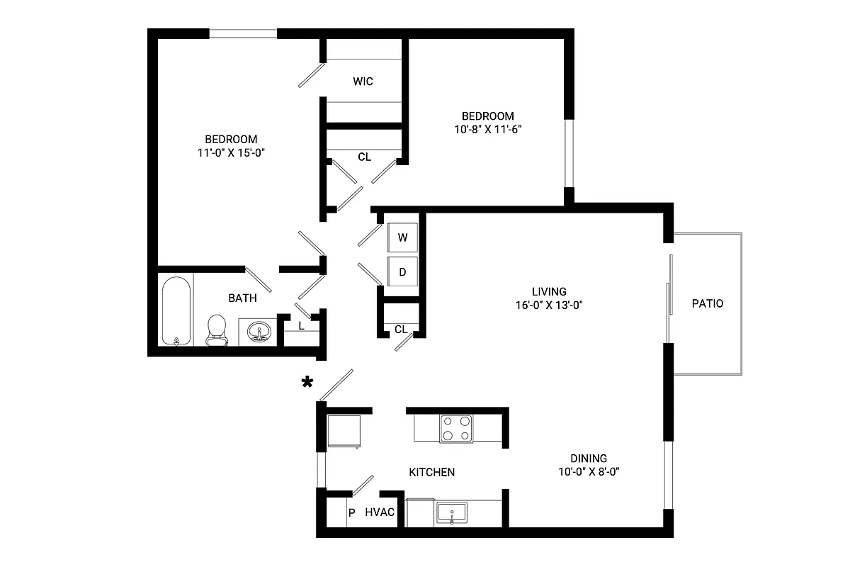 Floor plan Emery - Renovated
